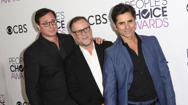 Die &quot;Full House&quot;-Darsteller Bob Saget (gestorben im Jänner 2022), Dave Coulier und John Stamos