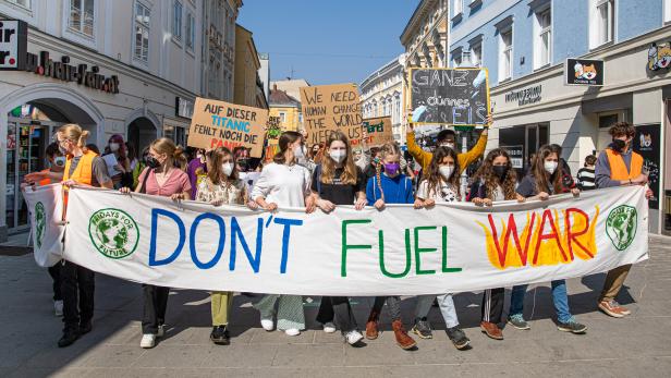 Klimaaktivisten ziehen durch St. Pölten
