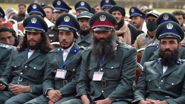 Zeremonie für Polizei-Rekruten in Kabul