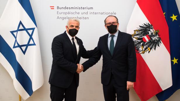 ++ HANDOUT ++  ISRAELISCHER AUSSENMINISTER LAPID IN ÖSTERREICH: TREFFEN MIT AUSSENMINISTER SCHALLENBERG (ÖVP)