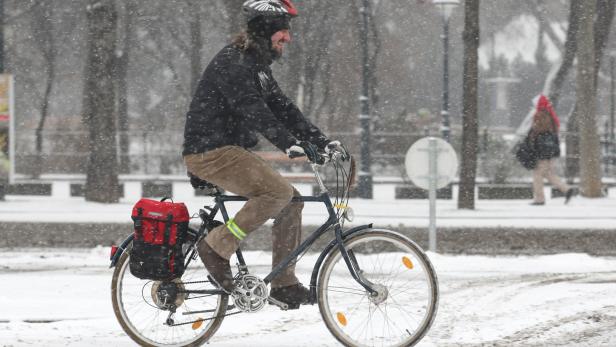 Winterlicher Radverkehr in Wien: So viele Fahrten wie noch nie