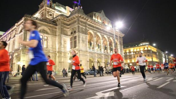 Eine Weltrekordhalterin läuft in Wien