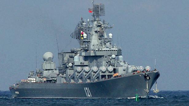 Erste Bilder zum gesunkenen russischen Parade-Kriegsschiff "Moskwa"