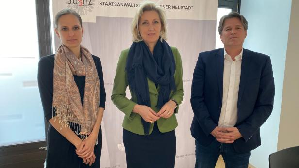 Silke Pernsteiner, Barbara Haider, Erich Habitzl von der Staatsanwaltschaft Wiener Neustadt