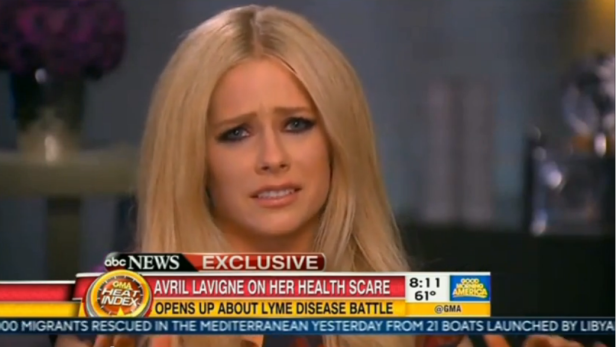 Avril Lavigne spricht über ihre Lyme-Borreliose-Erkrankung.