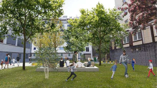 Eine grüne Oase im grausten Bezirk: Die Josefstadt bekommt einen neuen Park