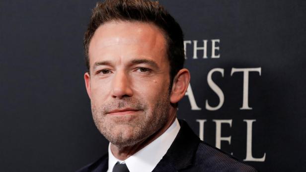 Ben Affleck poses at the premiere of "The Last Duel" in Manhattan, New York