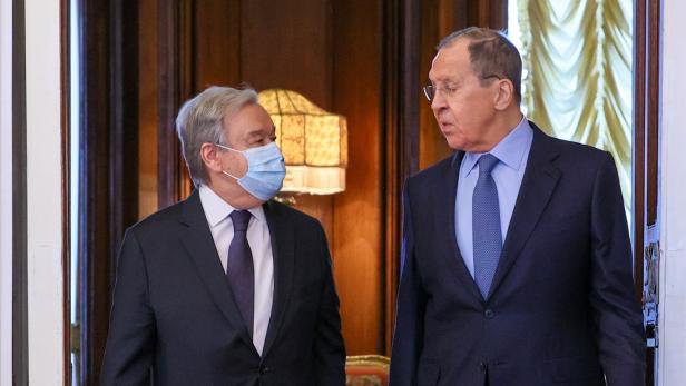 Antonio Guterres trifft Lawrow und dann Putin in Moskau