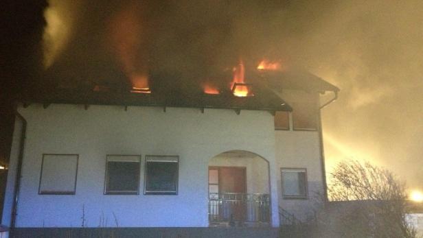 Feuer in einem Einfamilienhaus in Apetlon