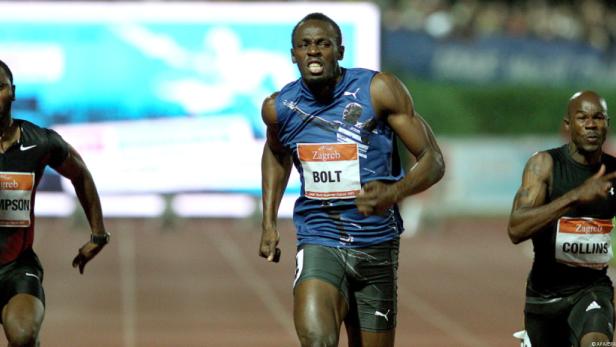 Mit 9,85 Sekunden aber gut unterwegs Usain Bolt verpasste in Zagreb Weltjahresbestzeit