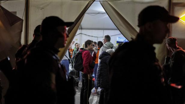 People flee from Russia's invasion of Ukraine, in Zaporizhzhia