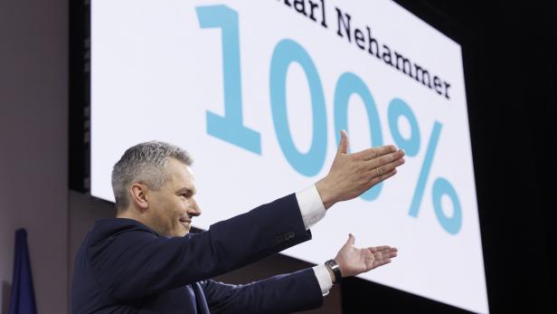 Nehammer mit 100 Prozent zum ÖVP-Chef gewählt