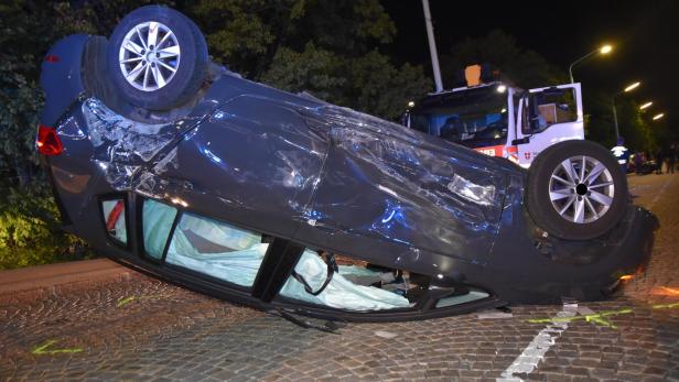 Missglückter Drift-Versuch am Kahlenberg löste Verkehrsunfall aus