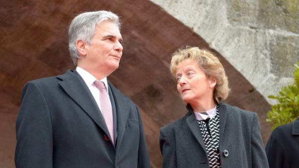 Bundeskanzler Faymann und die Schweizer Finanzministerin Eveline Widmer-Schlumpf.