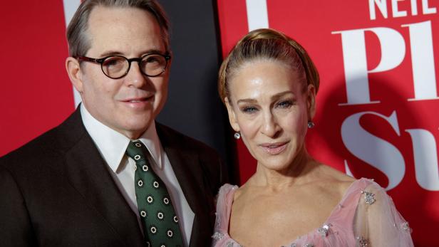 Sarah Jessica Parker and Matthew Broderick arrive to celebrate the opening of their new play, 'Plaza Suite' in New York City