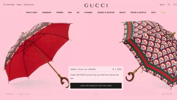 Netz lacht über Gucci-Schirm, der nicht wasserfest ist