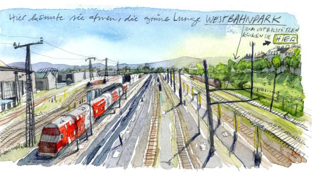 Her mit dem Westbahnpark! Wien braucht eine neue grüne Lunge