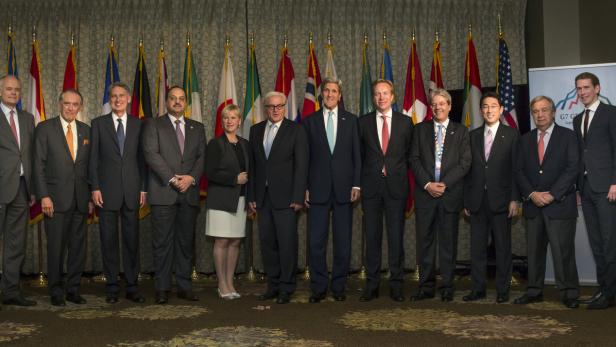 Österreichs Außenminister Sebastian Kurz (rechts) beim G7-Gipfel in New York.