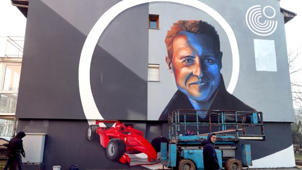 Mural dedicated to Michael Schumacher unveiled in Sarajevo
