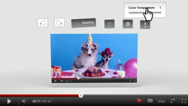 So sieht die Bearbeitungsoberfläche des neuen YouTube-Video-Editors aus. YouTube führt Video-Editing-Funktion ein