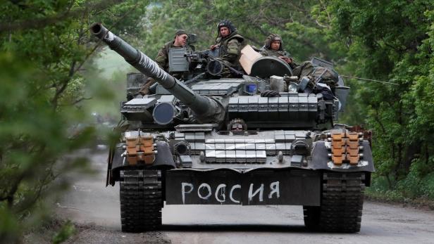 Pro-russische Truppen im Donbass