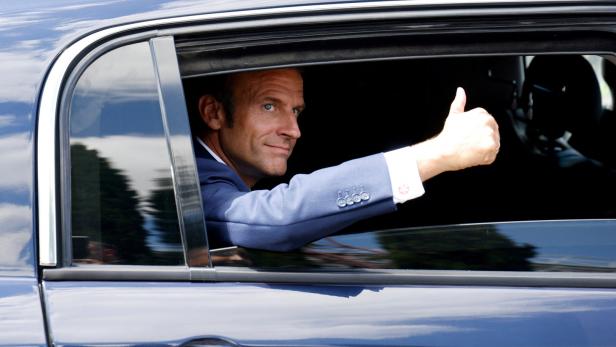 Für Macron könnte es am Sonntag beim zweiten Durchgang der Parlamentswahlen ganz knapp werden