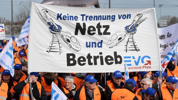 Protest vor dem EU-Parlament in Straßburg am 25. Februar 2014.