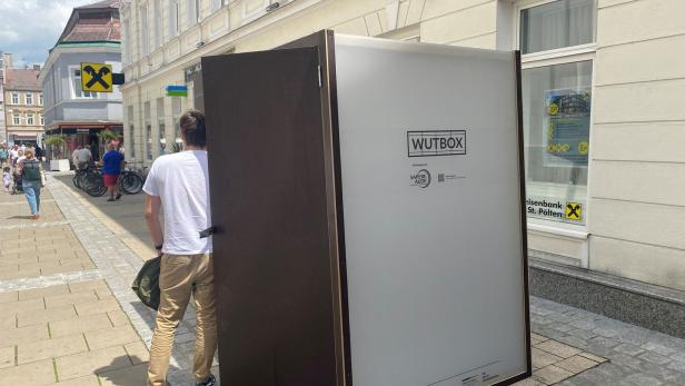 Eine Box zum Dampf ablassen in der St. Pöltner Innenstadt