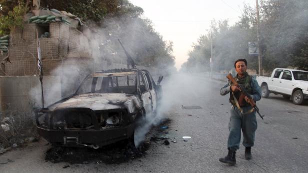 Polizeikontrollen in der afghanischen Stadt Kunduz