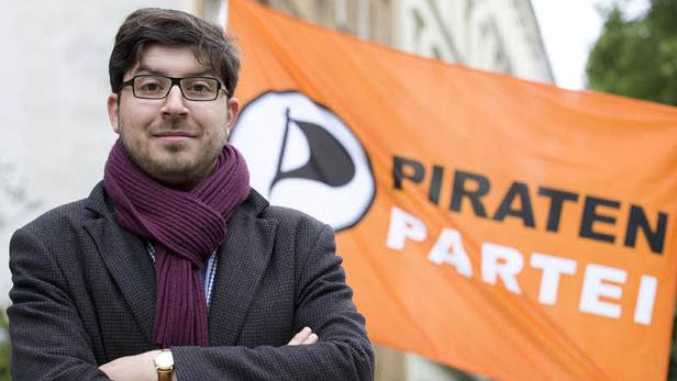 Siegessicher: Der Chef der Piratenpartei, Christoph Lauer "Piraten" kommen: Als "Protestventil" zum Erfolg