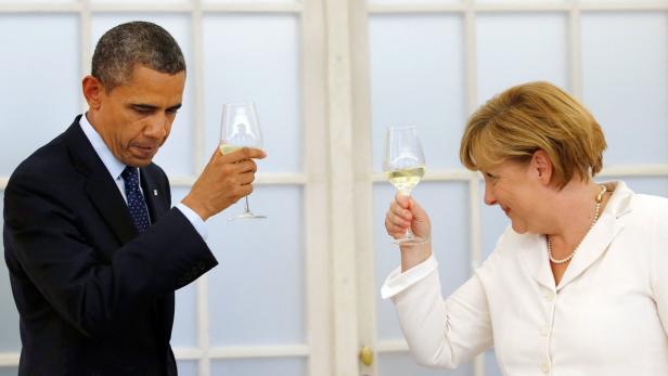 Merkel zu Besuch in Washington: Im Museum mit Obama
