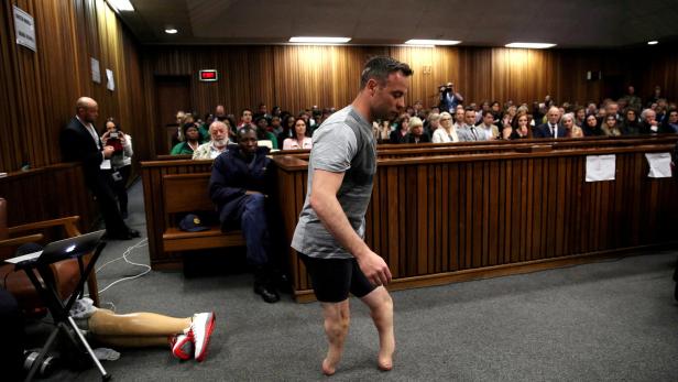 Oscar Pistorius traf die Eltern seiner ermordeten Freundin