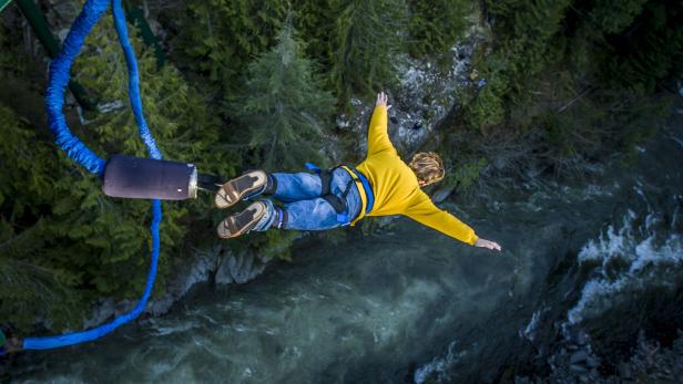 Bungee jumping.