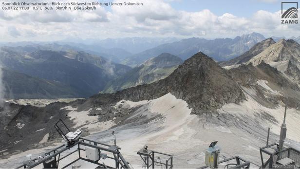Gipfel des Hohen Sonnblick ist erstmals schon im Juli schneefrei