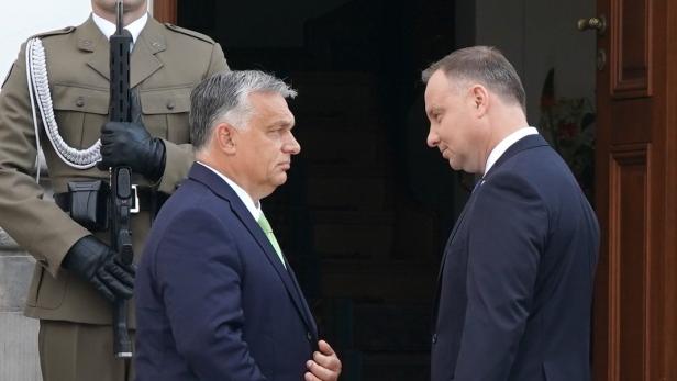 Ungarn Viktor Orbán und Polens Präsident Andrzej Duda