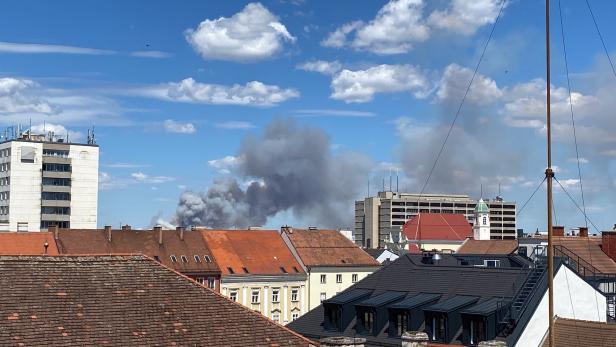 Großeinsatz wegen Brand auf Bundesheer-Gelände
