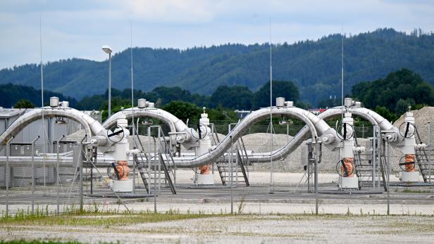 Gasspeicherstation Haidach bei Straßwalchen in Salzburg