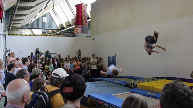 Augen-Blicke, KAOS 2013 "Quanten-Sprünge" auf den Trampolins