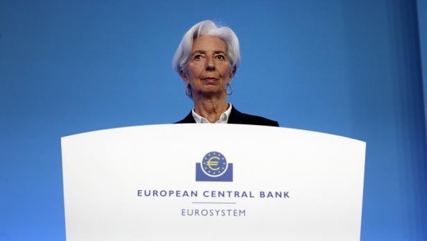 FILE PHOTO: ECB President Christine Lagarde holds news conference following Governing Council's monetary meeting, in Frankfurt