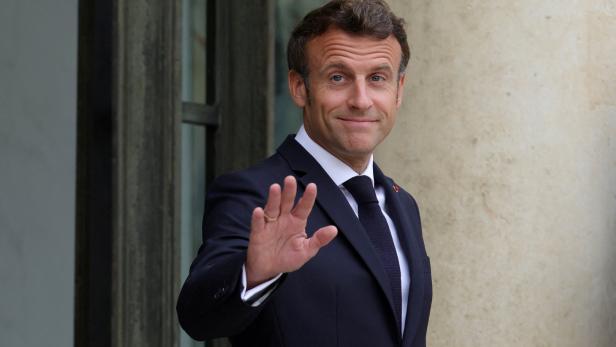 Frankreichs Präsident Emmanuel Macron beruhigt
