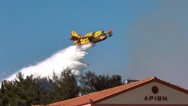 Löschflugzeuge im Dauereinsatz: Waldbrände in Südeuropa wüten weiter