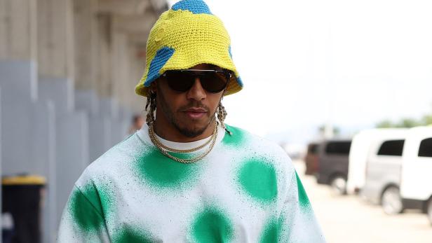 Mode ist Geschmackssache: Lewis Hamilton am Donnerstag in Ungarn