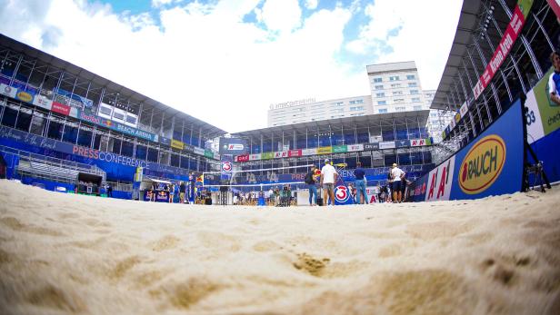 Die Beachvolleyballer und der Nations Cup: Neuland auf dem Heumarkt