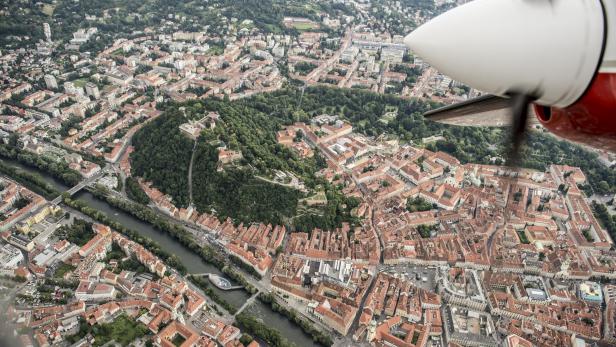 25.000 Fotos in fünf Stunden: Im Bildflug über Graz