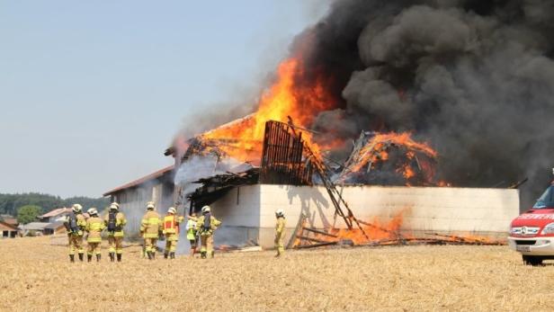 Großbrand auf Bauernhof: Technischer Defekt als Ursache