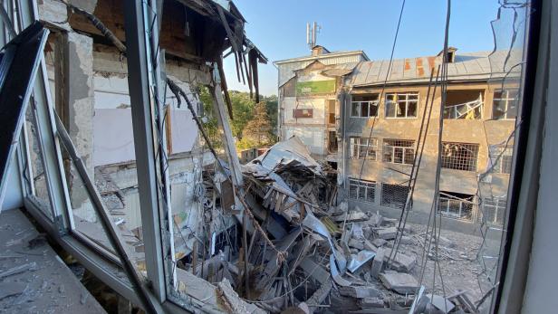 Zerstörungen in Charkiw