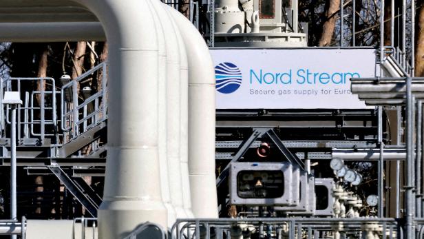 FILE PHOTO: Pipes at the landfall facilities of the Nord Stream 1 gas pipeline in Lubmin, Germany
