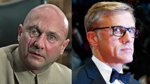 Ein Vergleich der Schauspieler Donald Pleasence und Christoph Waltz in der Rolle des Ernst Stavro Blofeld.