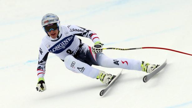 Matthias Mayer am Weg zum besten Ergebnis in einer Weltcup-Abfahrt.