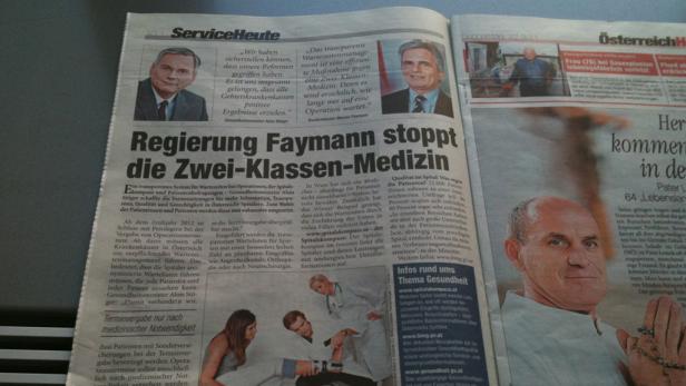 Inseratenaffäre: Faymann wirbt weiter